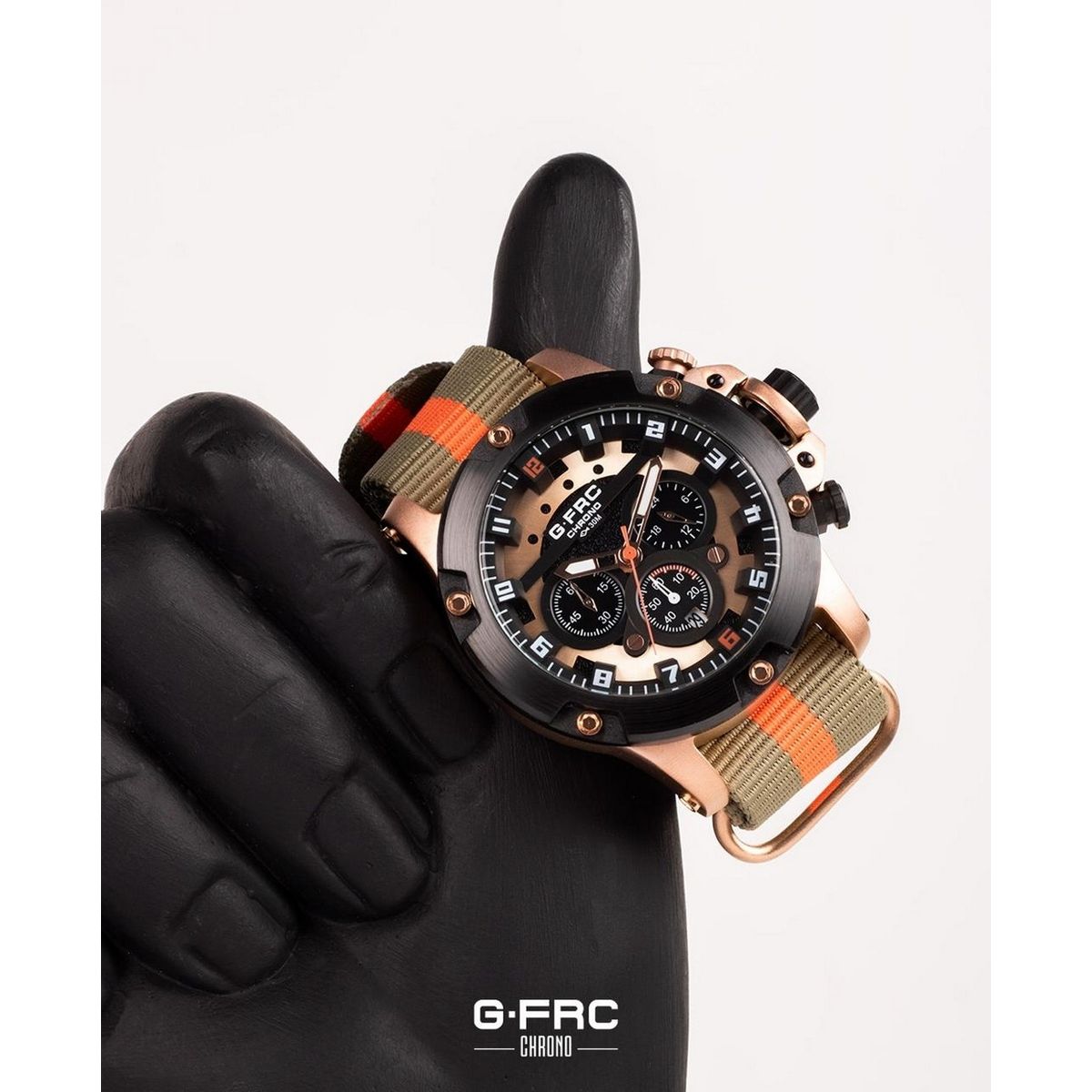 GFORCE - Reloj G-force H4053g Cronografo Funcional Nylon + Estuche