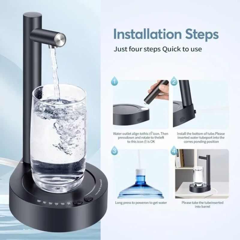 GENERICO - Dispensador de agua eléctrico portátil y automático