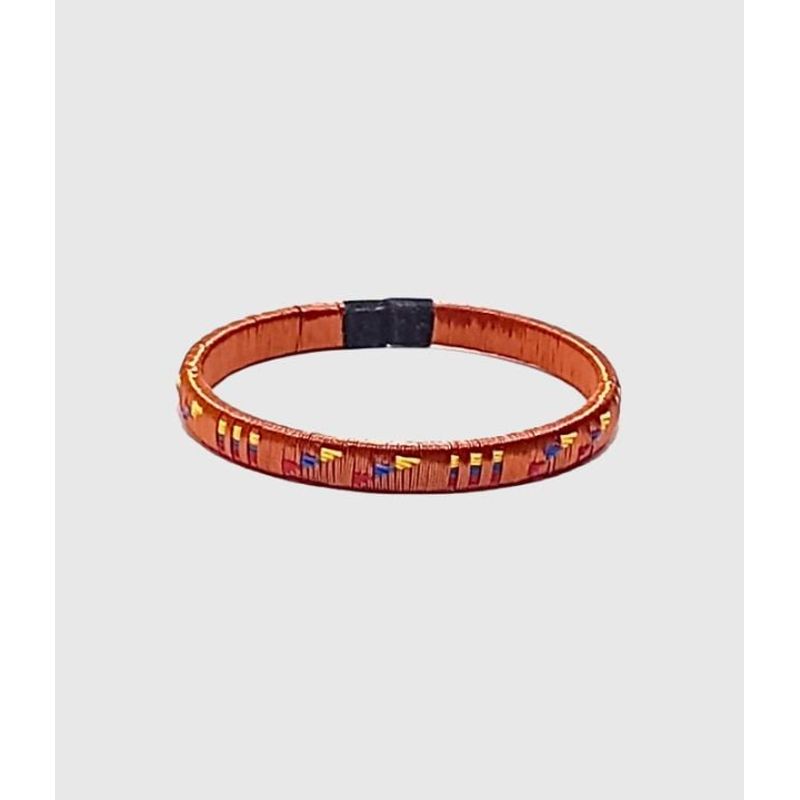 GENERICO - Pulsera Unisex de Cobre y Werregue Hecha a Mano por Indígenas Wounaan