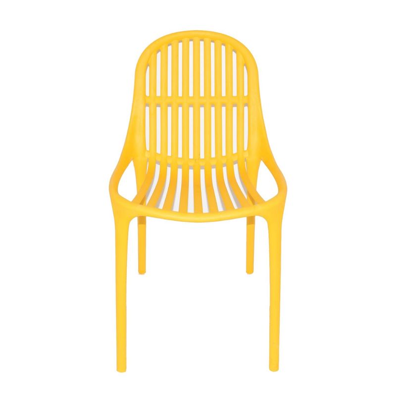 ERGONOMUS - Silla Plástica Ergonomus Varillada de Polipropileno Amarillo