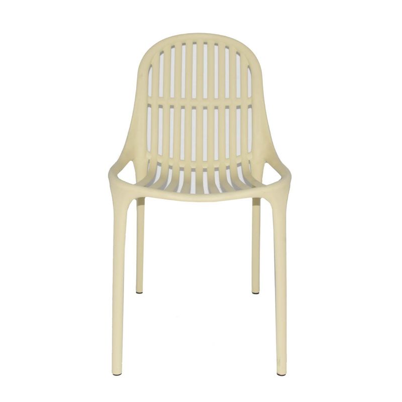 ERGONOMUS - Silla Plástica Ergonomus Varillada de Polipropileno Beige