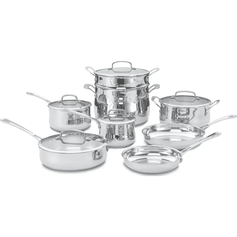 CUISINART - Set de cocina de acero inoxidable 13 piezas Cuisinart Contour