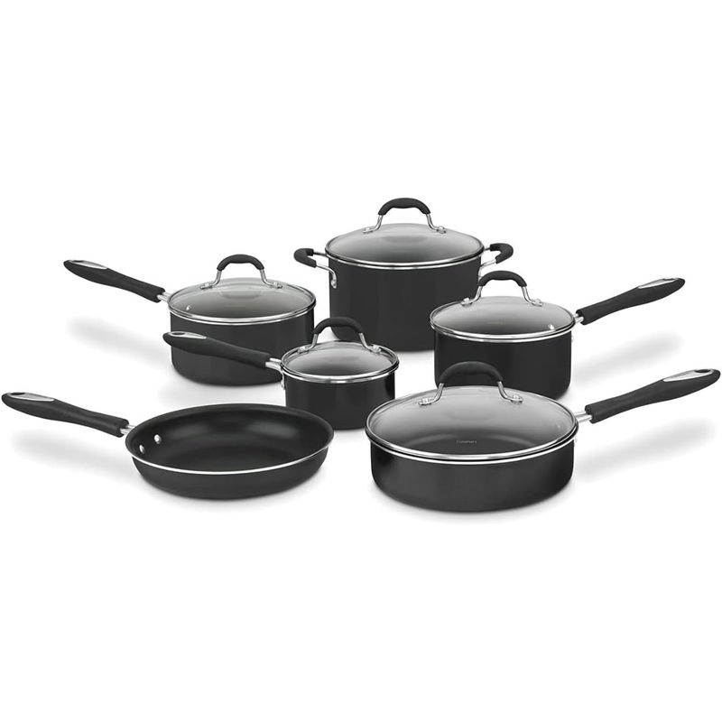 CUISINART - Set de Cocina Antiadherente 11 Piezas Cuisinart 55-11BK