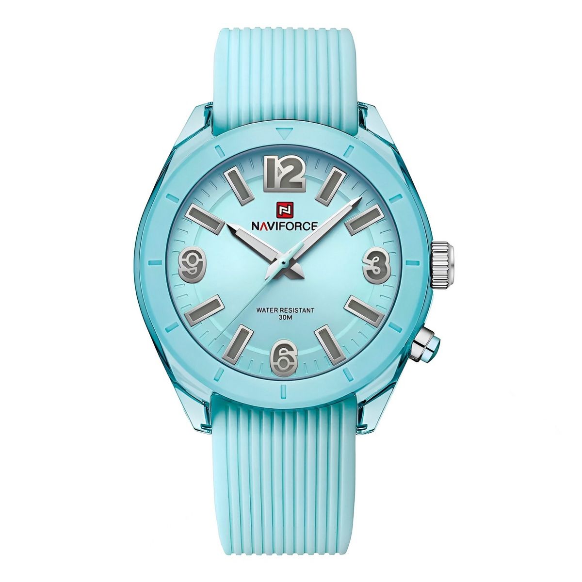 NAVIFORCE - Reloj Naviforce Sport Nf7103 Mujer Goma Luz Led + Estuche