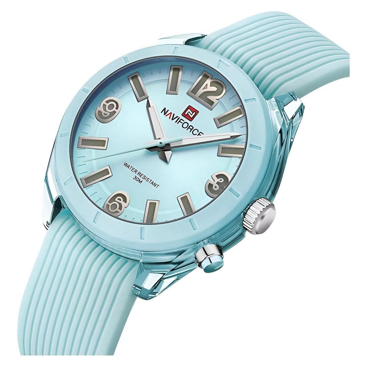 NAVIFORCE - Reloj Naviforce Sport Nf7103 Mujer Goma Luz Led + Estuche