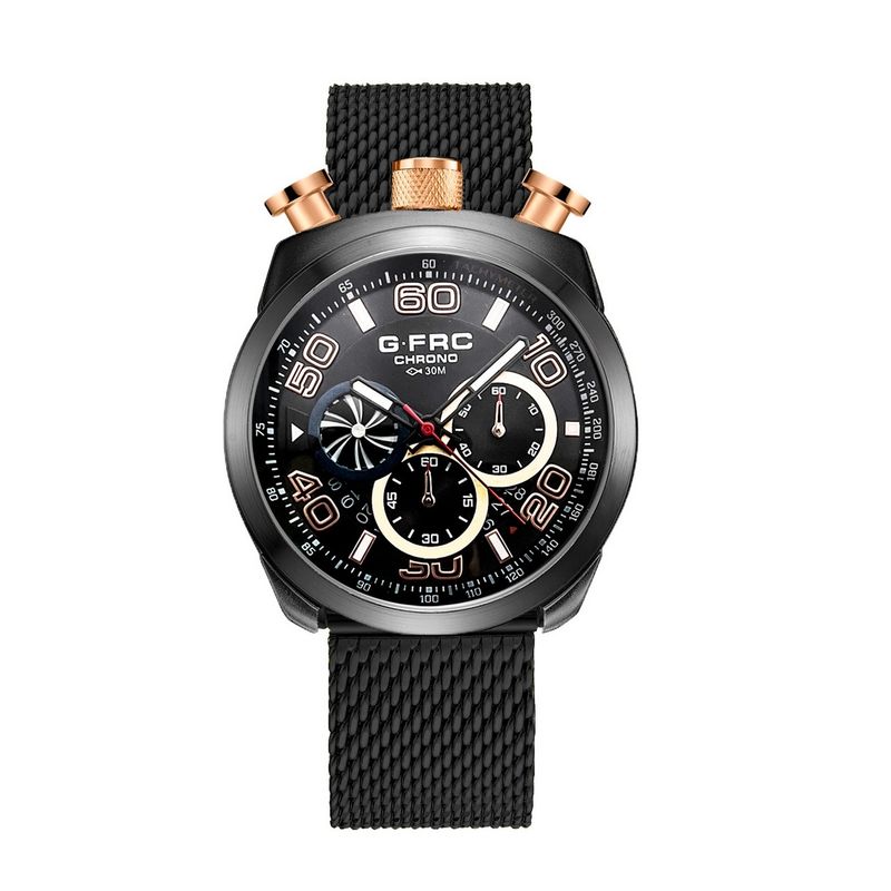 GFORCE - Reloj G-force H3828g Cronografo Funcional Acero + Estuche