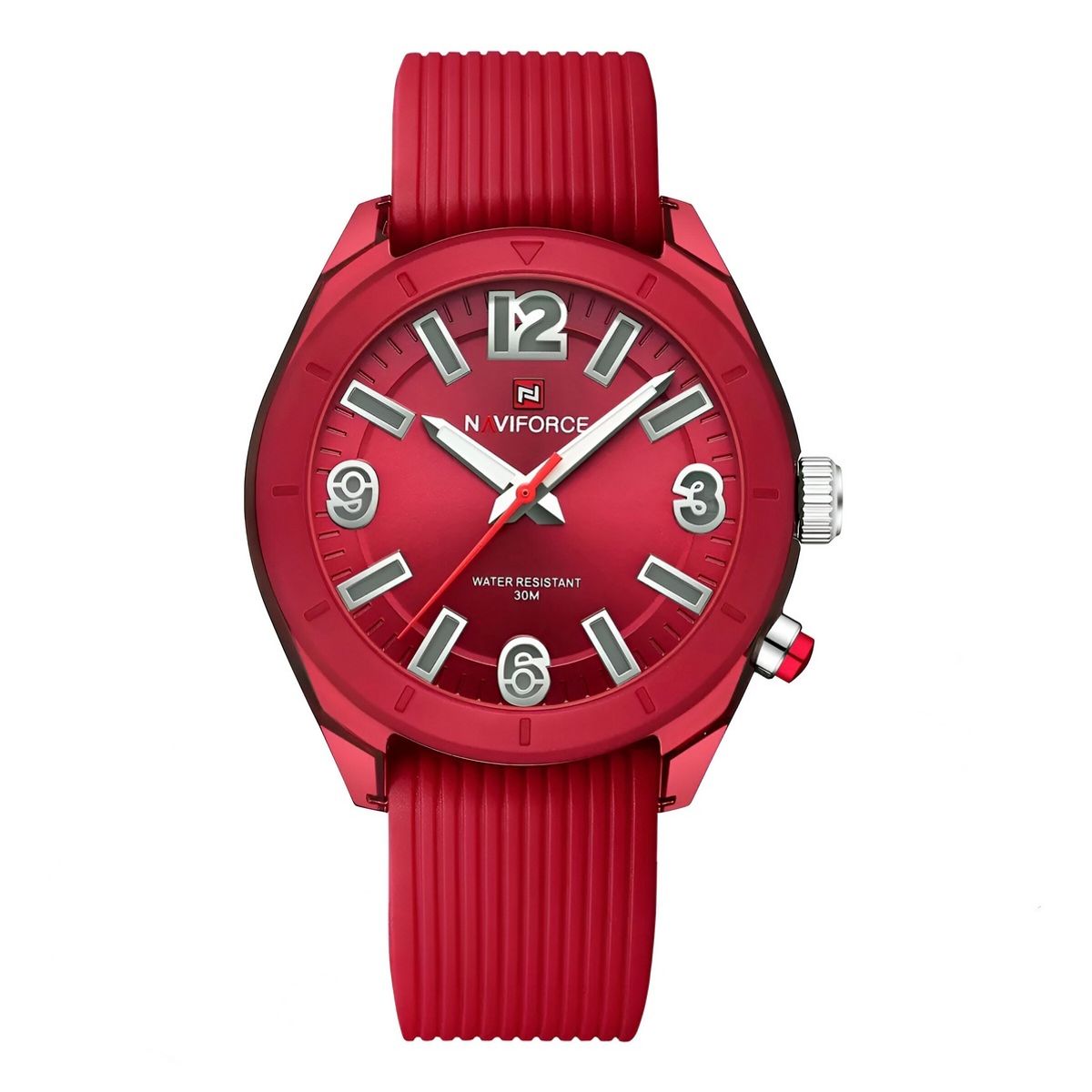 NAVIFORCE - Reloj Naviforce Sport Nf7103 Mujer Goma Luz Led + Estuche