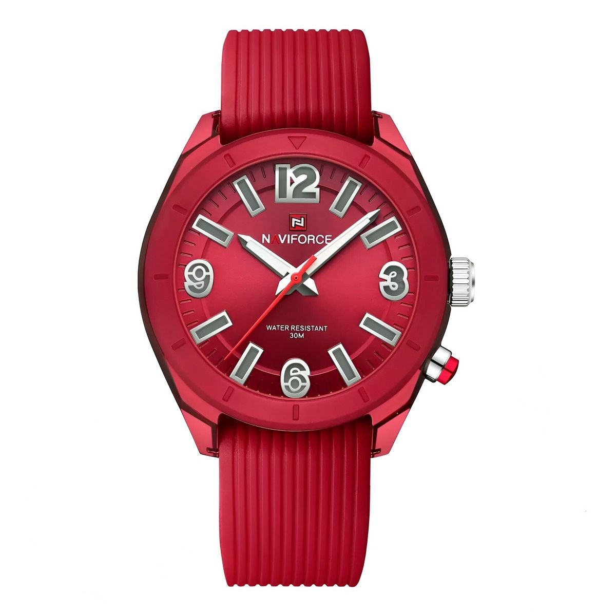 NAVIFORCE - Reloj Naviforce Sport Nf7103 Mujer Goma Luz Led + Estuche