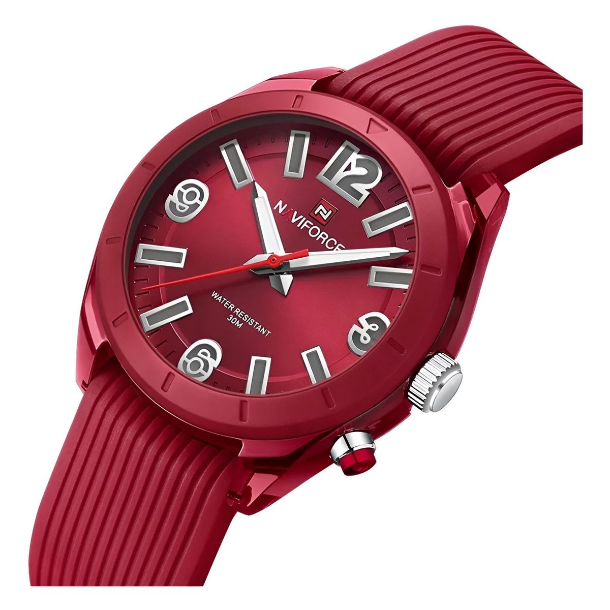 NAVIFORCE - Reloj Naviforce Sport Nf7103 Mujer Goma Luz Led + Estuche