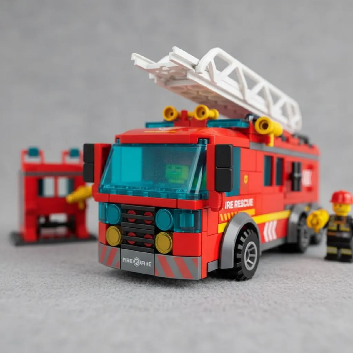 GENERICO - Bloques Para Armar Carro De Bomberos Juguetes Para Niños