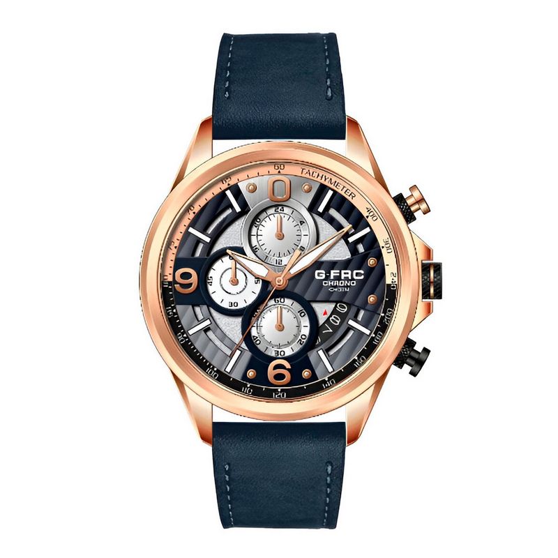 GFORCE - Reloj G-force H3656g Cronografo Funcional Cuero + Estuche