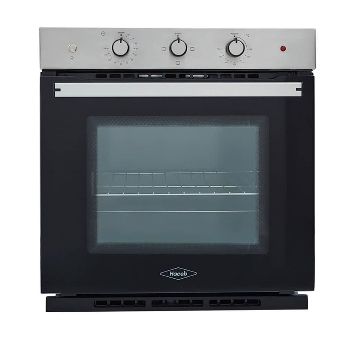 HACEB - Horno eléctrico Tofu 60 cm Inox con vidrio negro 220V Haceb