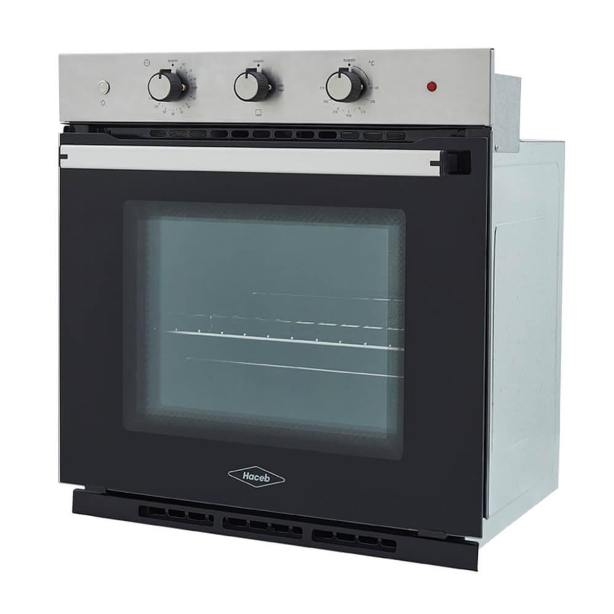 HACEB - Horno eléctrico Tofu 60 cm Inox con vidrio negro 220V Haceb