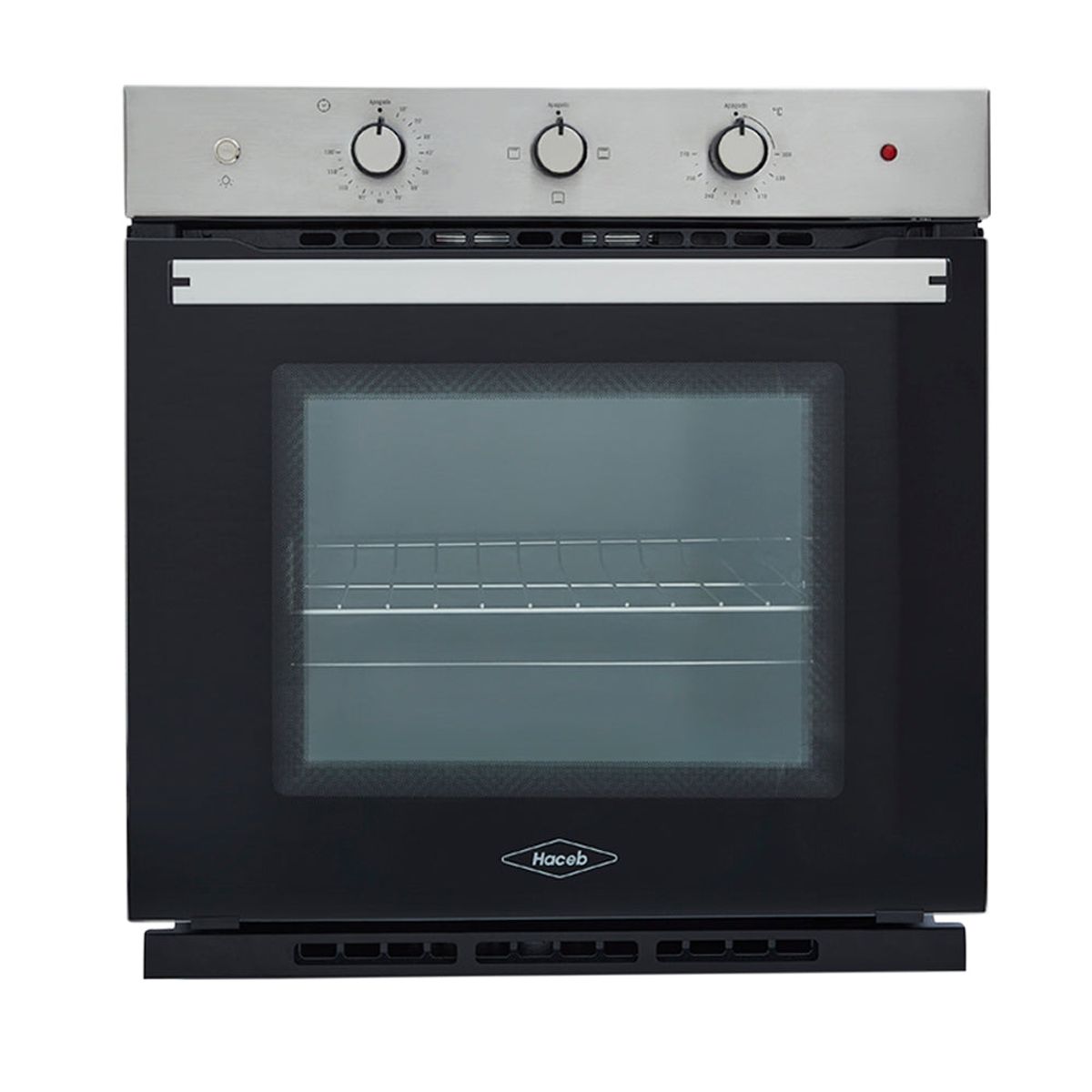 HACEB - Horno eléctrico Tofu 60 cm Inox con vidrio negro 120V Haceb