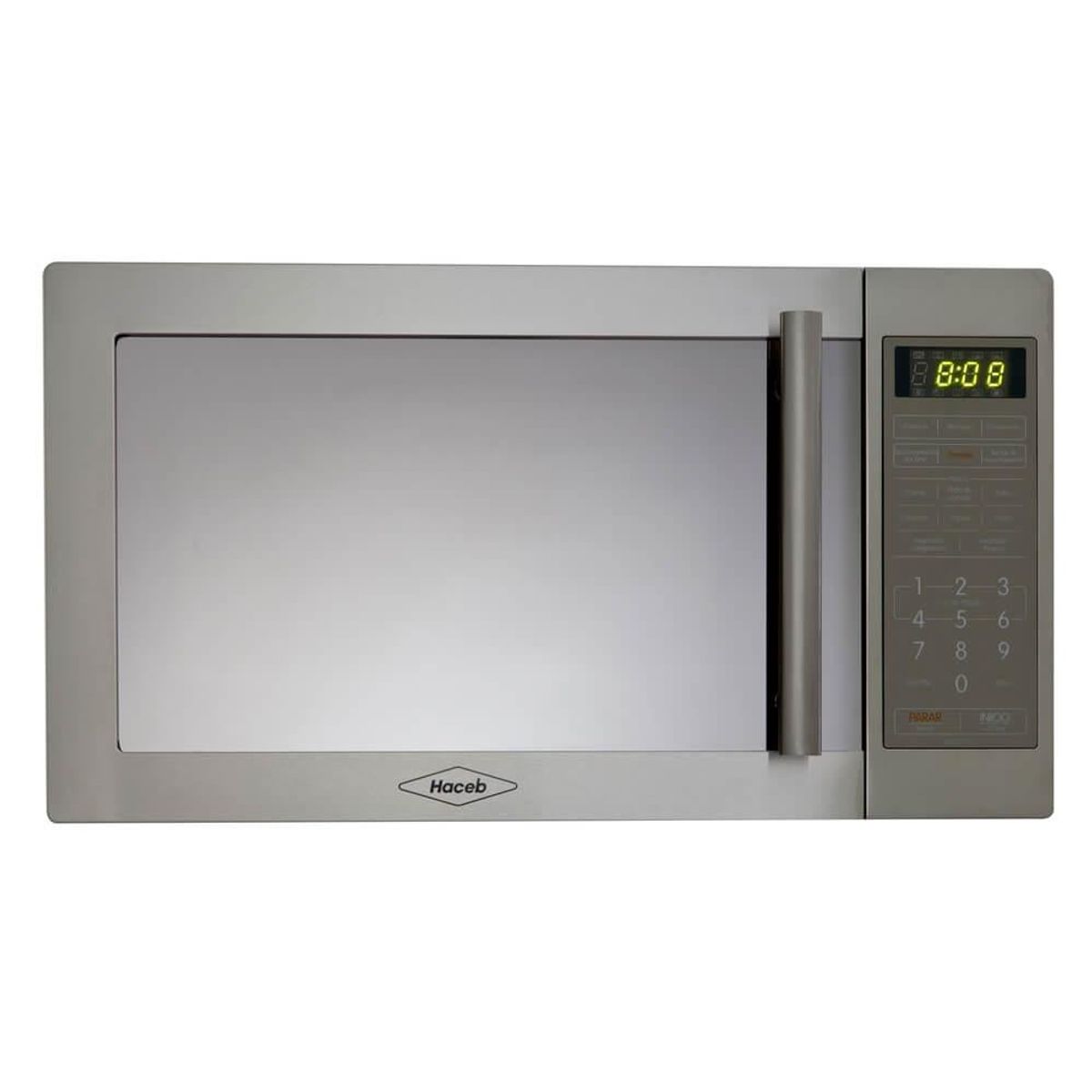 HACEB - Horno Microondas Haceb Inox Con Grill Y Manija 11 31 Litros