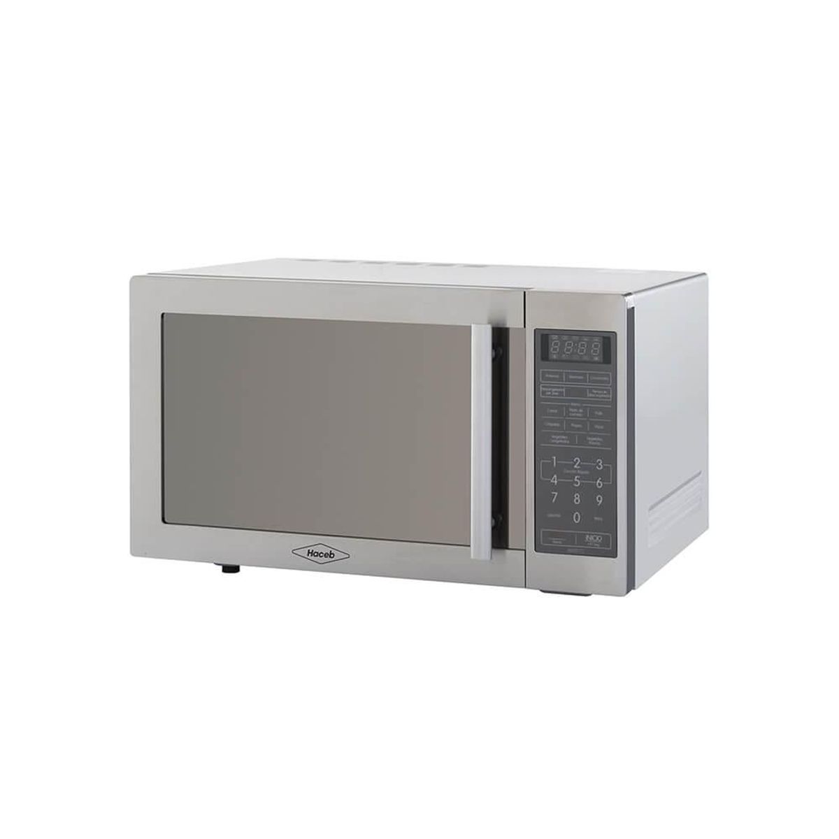 HACEB - Horno Microondas Haceb Inox Con Grill Y Manija 11 31 Litros