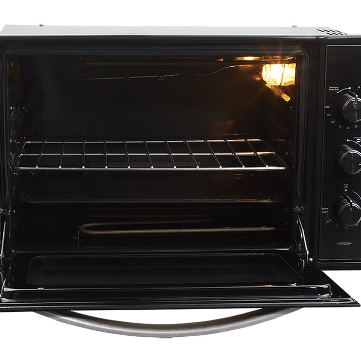 HACEB - Horno Eléctrico Medio Formato Negro 120V Haceb