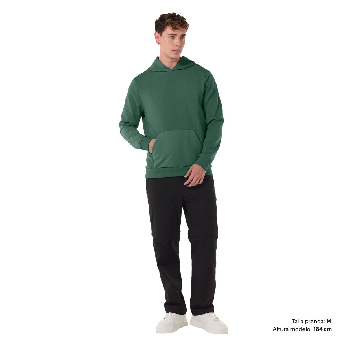 TOTTO - Buzo Hoodie Para Hombre con Capota Verde Hoody Totto