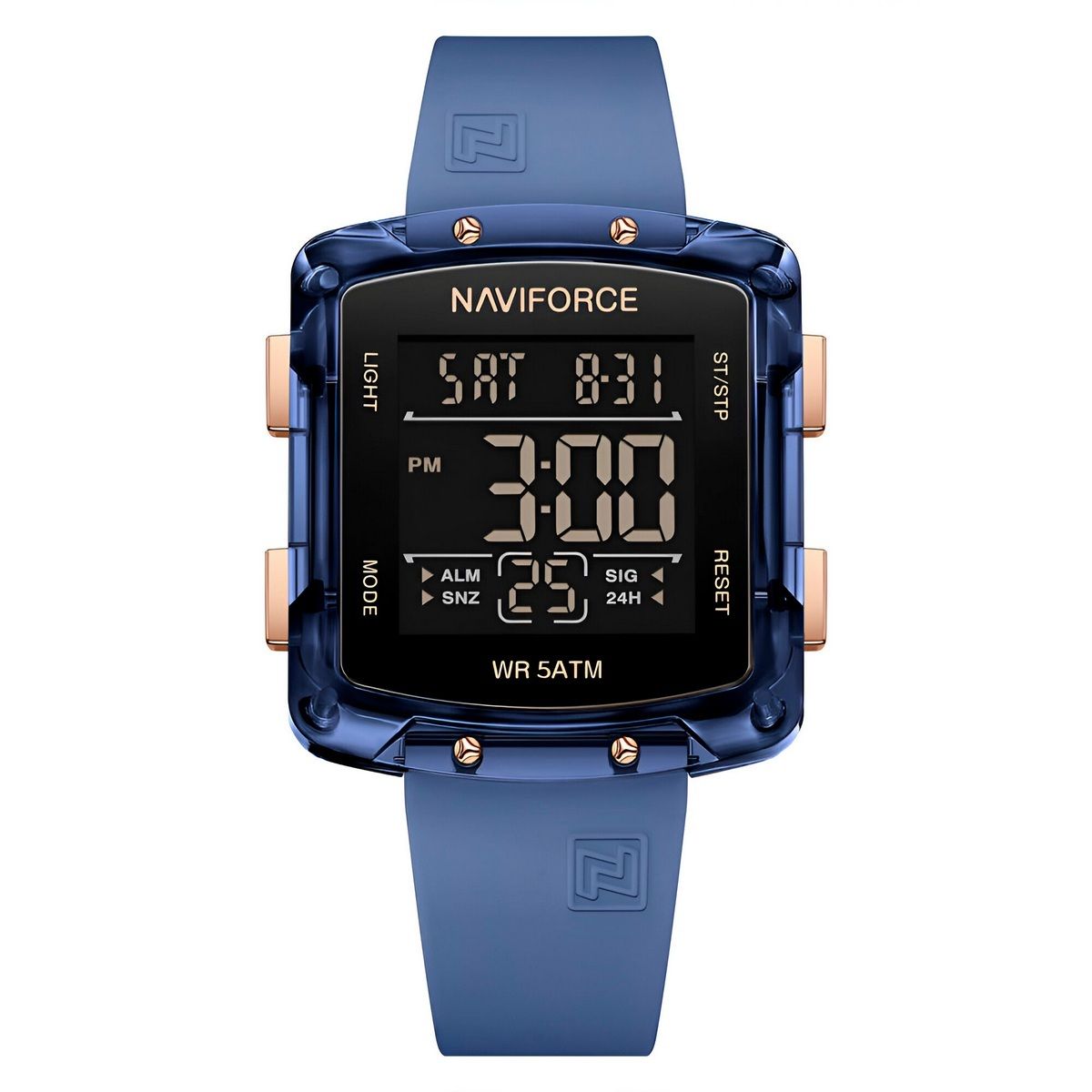 NAVIFORCE - Reloj Naviforce Sport Nf7121 Digital Mujer Goma + Estuche