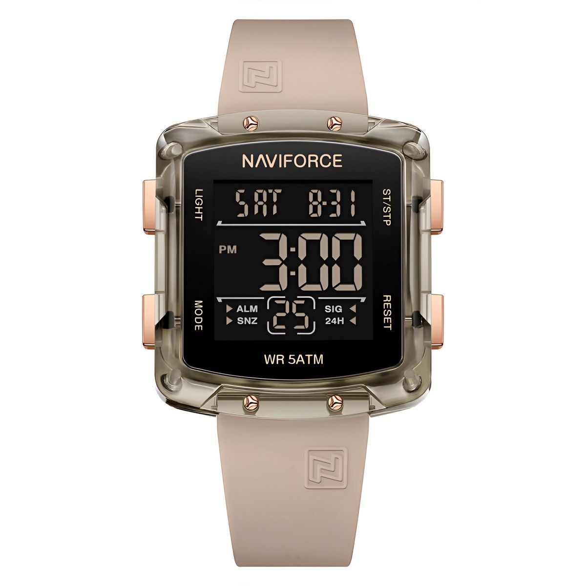 NAVIFORCE - Reloj Naviforce Sport Nf7121 Digital Mujer Goma + Estuche
