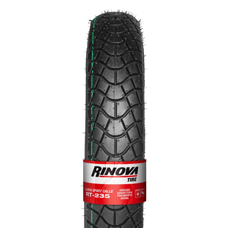 MERLIN ROD RINOVA - Llanta Sport Calle 80/100-14 Rt-235 Tl 53l Rinova Tires