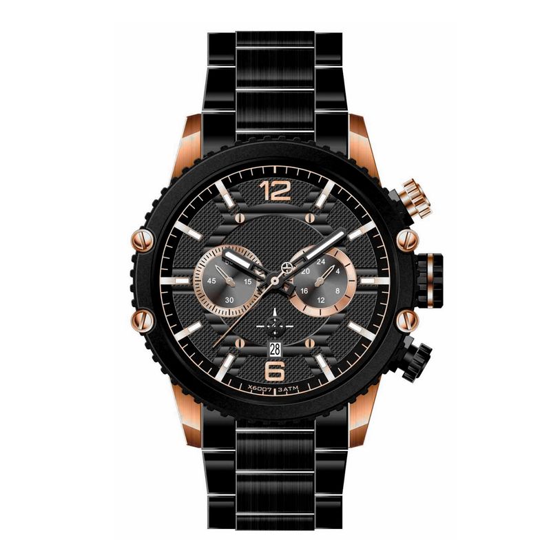 GFORCE - Reloj G-force H3835g Cronografo Funcional Acero + Estuche