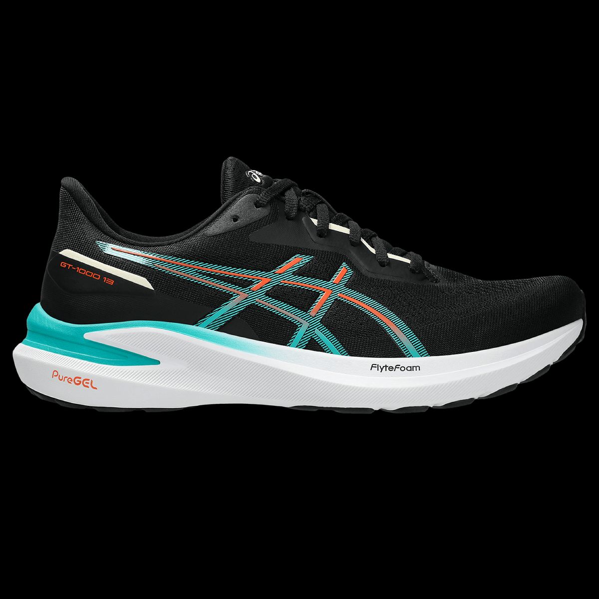 ASICS - Asics Gt-1000 13 Tenis negro de hombre para correr