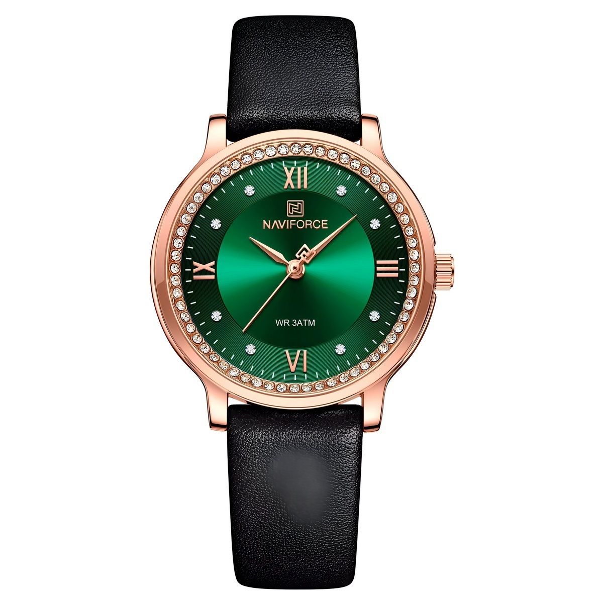 NAVIFORCE - Reloj Naviforce Casual Nf5036 Mujer Cuero + Estuche