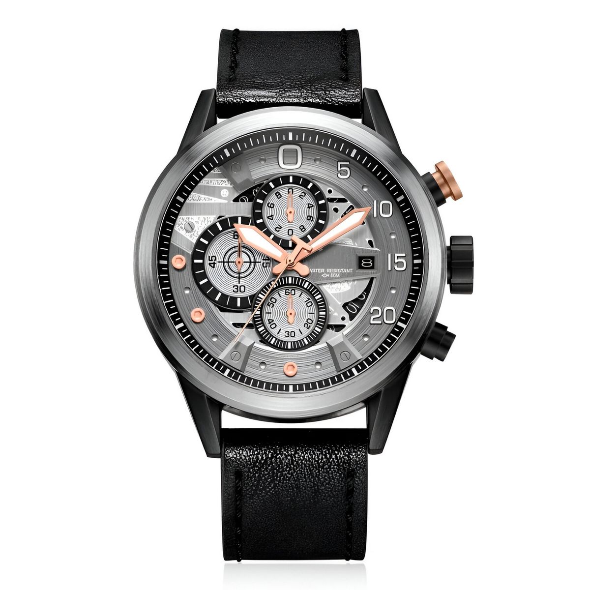 GFORCE - Reloj G-force H3790g Cronografo Funcional Cuero + Estuche