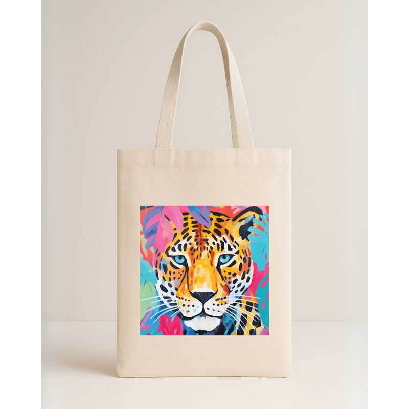 FRIOLENTA - Tote Bag Drill Bolso Jaguar Morral Bolsa Ecologica