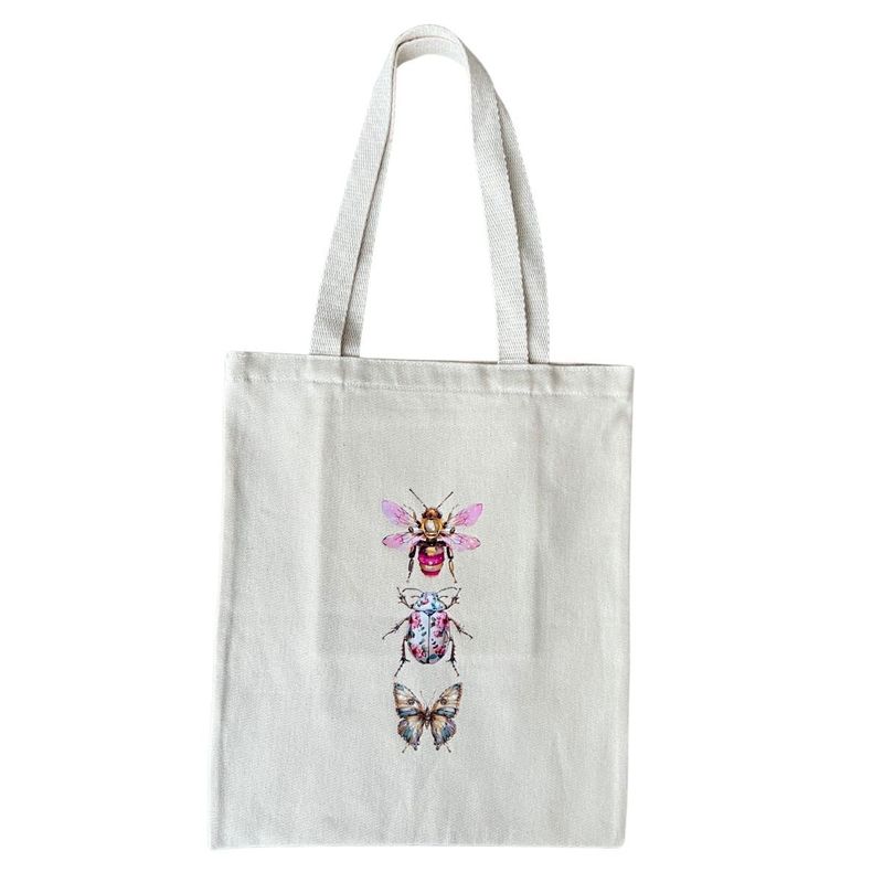 FRIOLENTA - Tote Bag Bolso Mariposa Insectos Morral Bolsa Ecologica