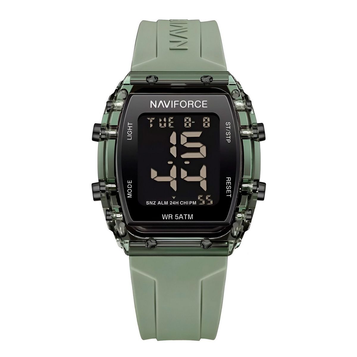 NAVIFORCE - Reloj Naviforce Sport Nf7102 Mujer Digital Goma + Estuche