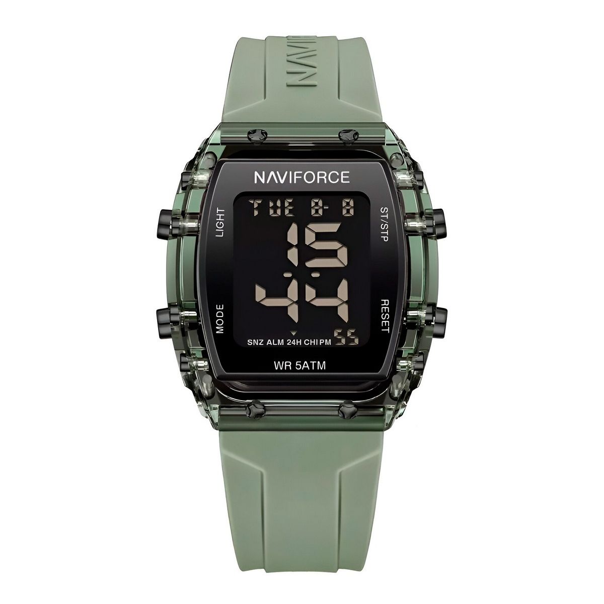 NAVIFORCE - Reloj Naviforce Sport Nf7102 Mujer Digital Goma + Estuche