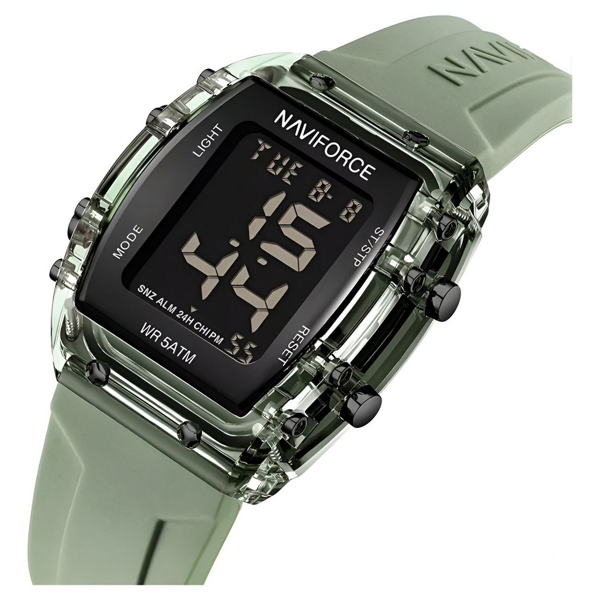 NAVIFORCE - Reloj Naviforce Sport Nf7102 Mujer Digital Goma + Estuche