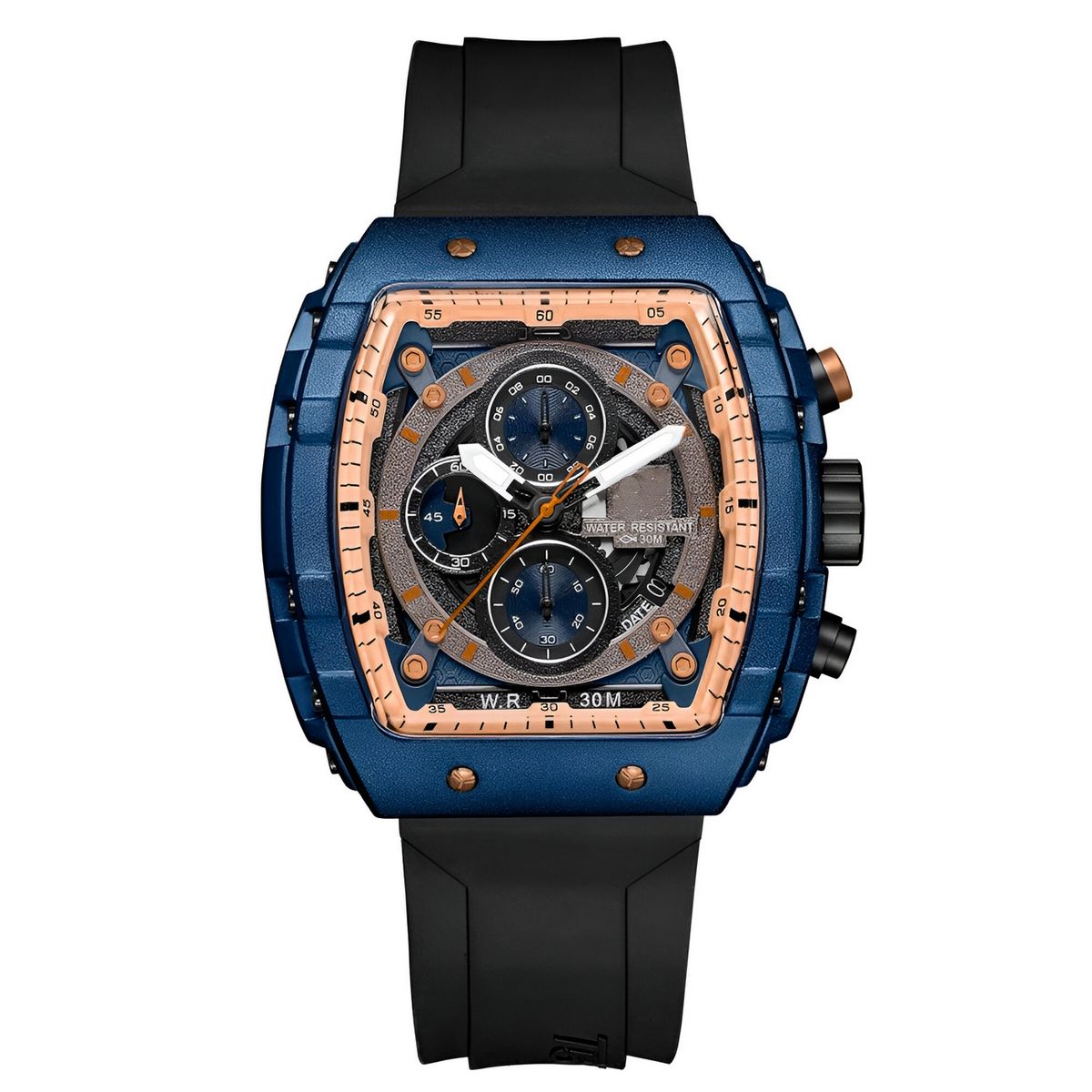 GFORCE - Reloj G-force H3996g Cronografo Funcional Goma + Estuche