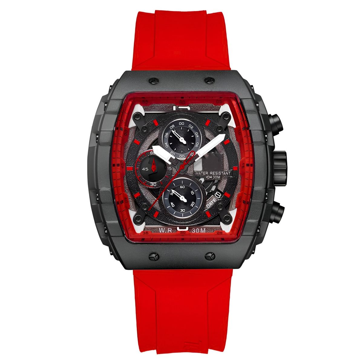 GFORCE - Reloj G-force H3996g Cronografo Funcional Goma + Estuche
