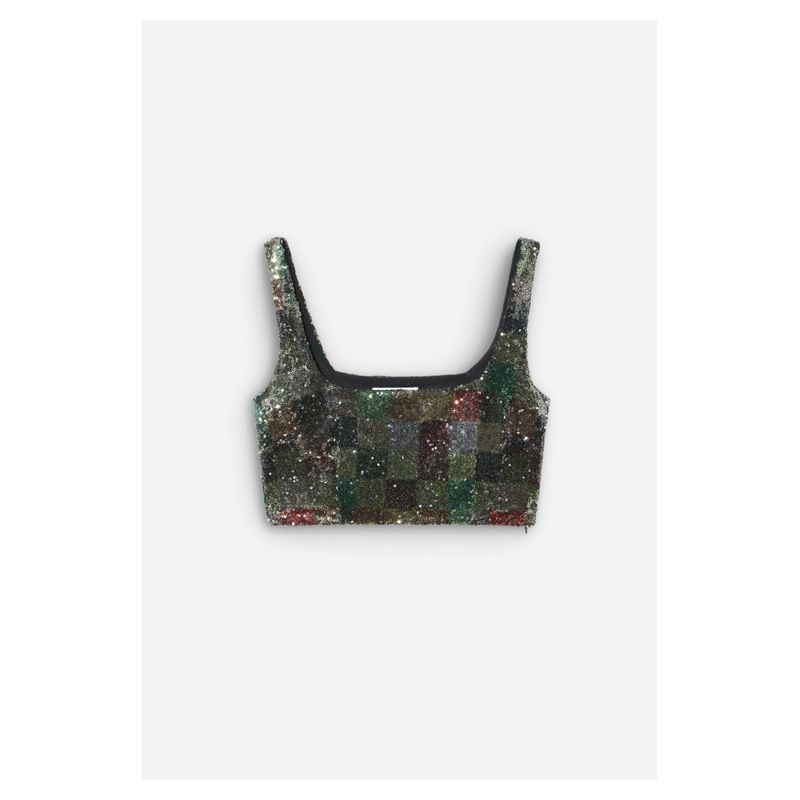 SCALPERS - Top op sequins SCALPERS Multicolor TOP44684GREEN
