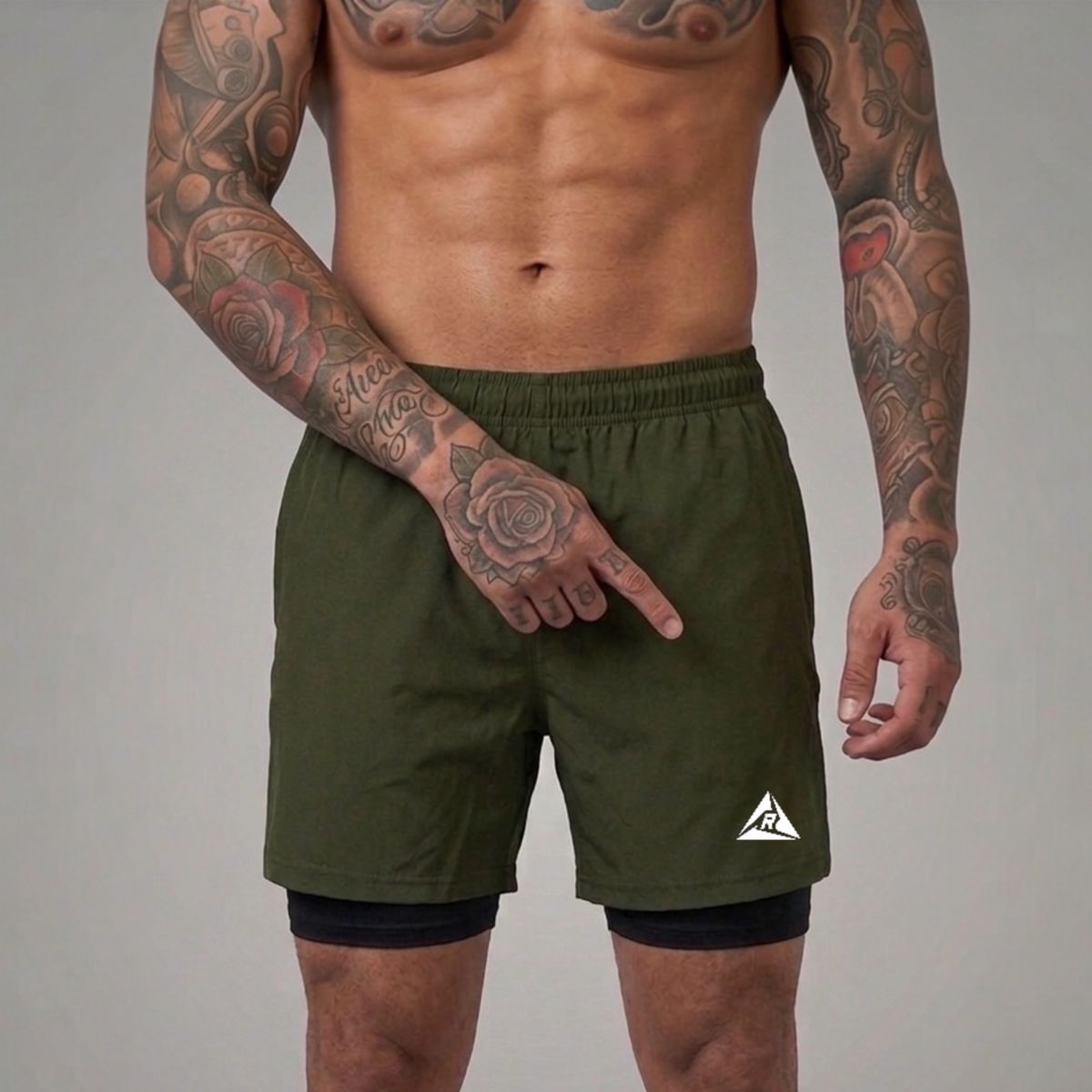 RIPPLE FT - Combo X2 Pantalonetas Hombre Con Licra Corta Original Ripple