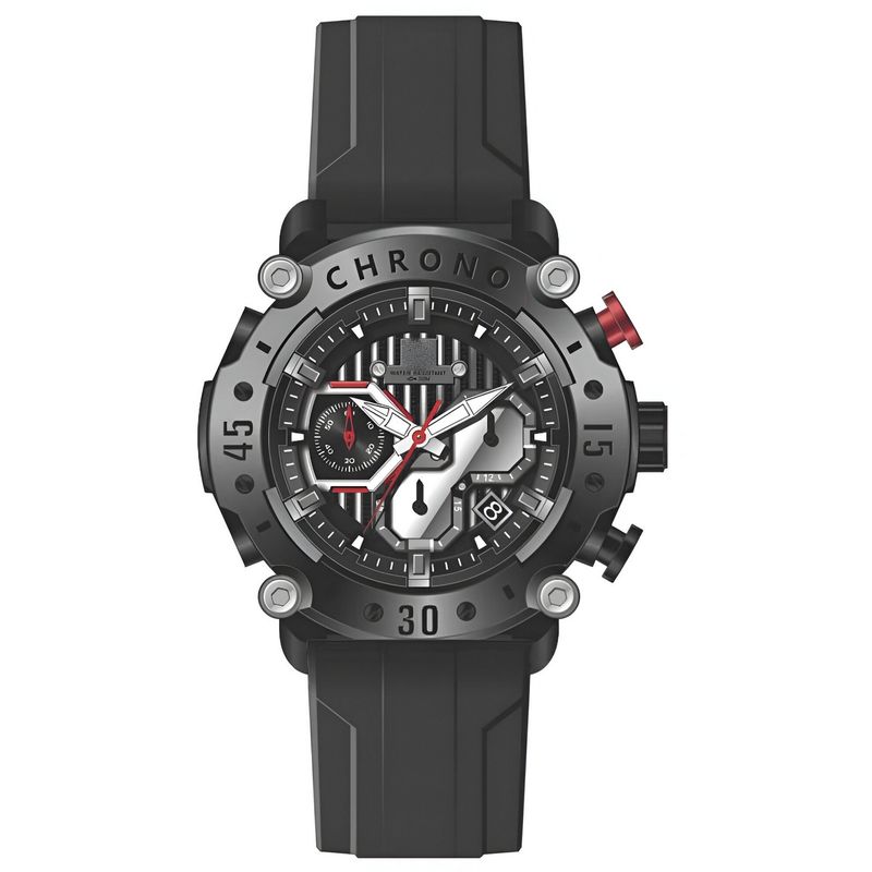 GFORCE - Reloj G-force H4056g Cronografo Funcional Goma + Estuche
