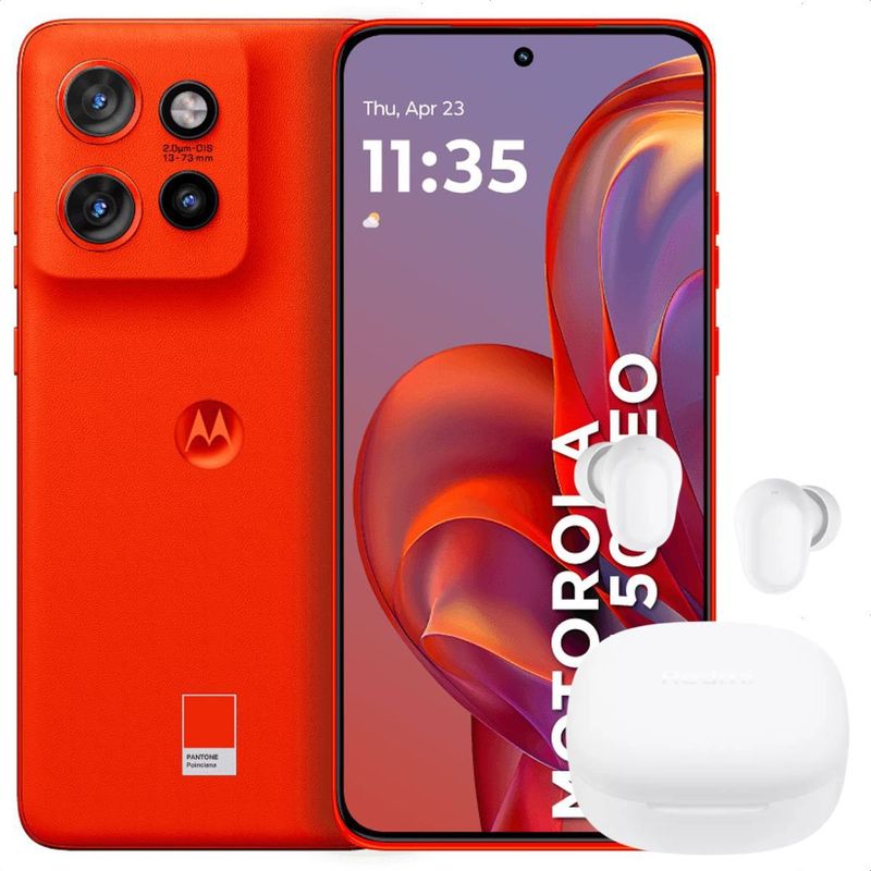 MOTOROLA - Celular Motorola Edge 50 Neo 5G 256GB /8GB Nrj + Buds 6 Play Wht