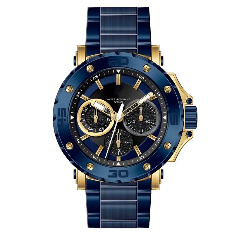 GFORCE - Reloj G-force H3909l Cronografo Funcional Acero + Estuche