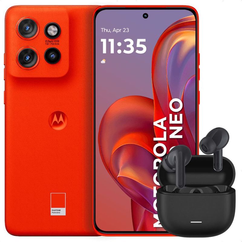 MOTOROLA - Celular Motorola Edge 50 Neo 5G 256GB /8GB Nrj + Buds 6 Lite Blk
