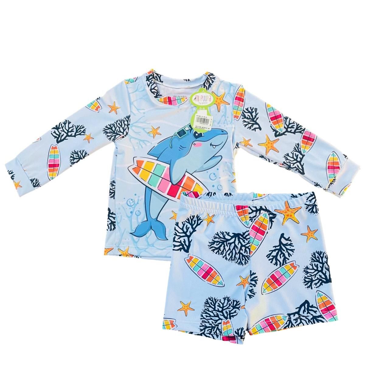 MUNDO BEBE - vestido de baño para bebe niño azul