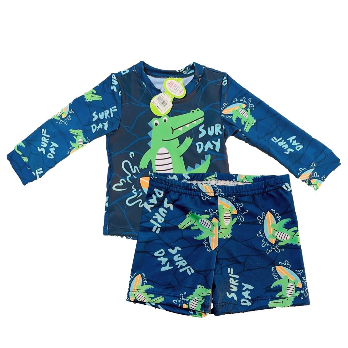 MUNDO BEBE - vestido de baño para bebe niño azul