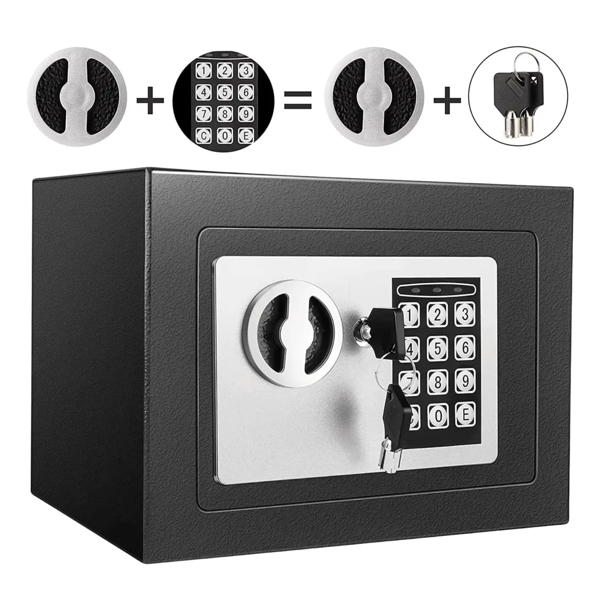 GENERICO - Caja Fuerte Digital Alta Seguridad Tipo Hotel Con Clave Llave