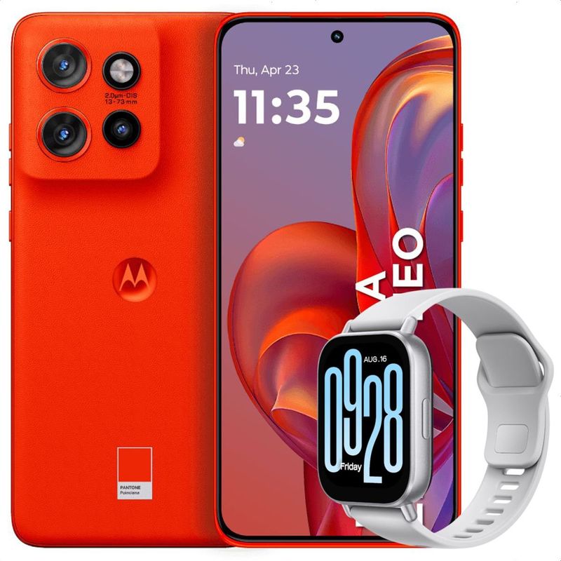 MOTOROLA - Celular Motorola Edge 50 Neo 5G 256GB /8GB Nrj + Watch 5 Active Slv