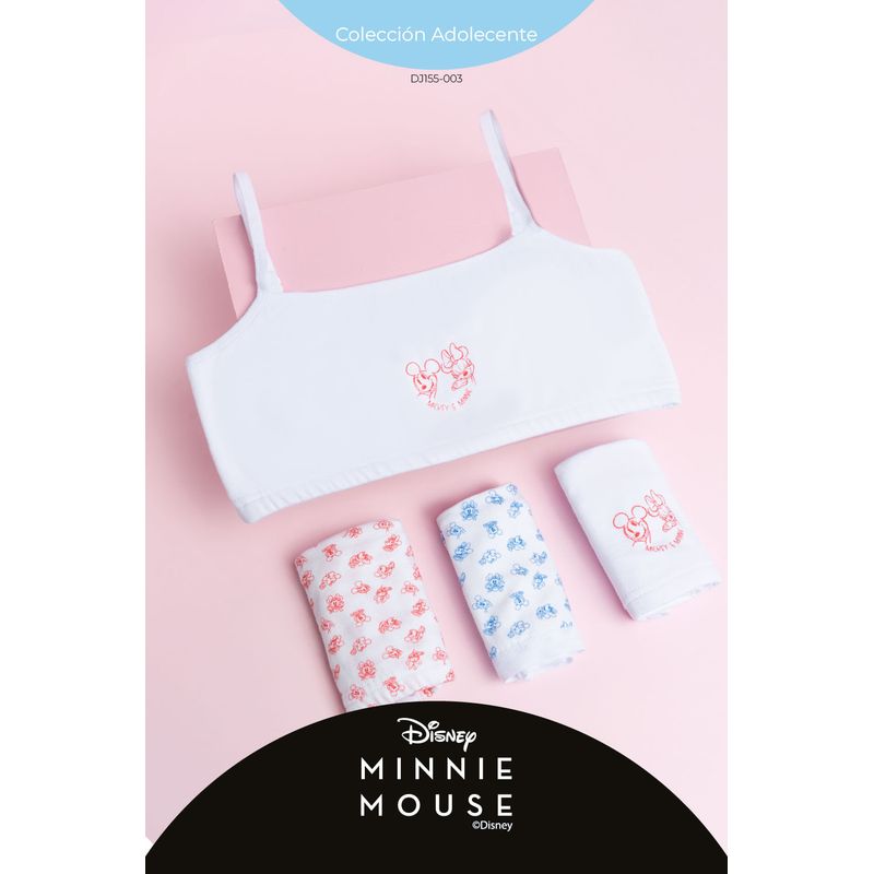 LILI PINK - Paquete x2 top en algodón coleccion Minnie para adolecentes