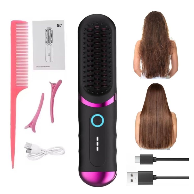 LOOK - CEPILLO ALISADOR RECARGABLE PORTABLE 180 GRADOS