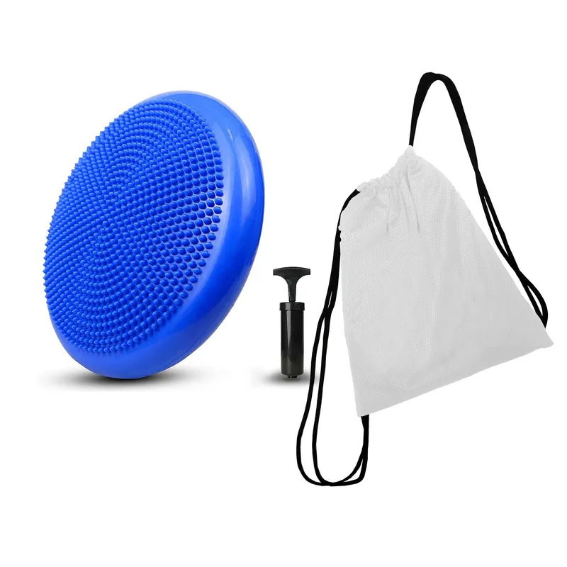 GENERICO - Cojín Bosu + Bomba Equilibrio Balanceo Terapia + Bolso