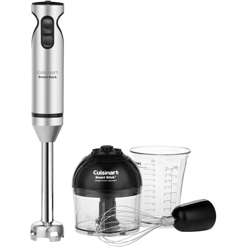 CUISINART - Batidora de Mano Cuisinart 2 Velocidades con Picadora SmartStick